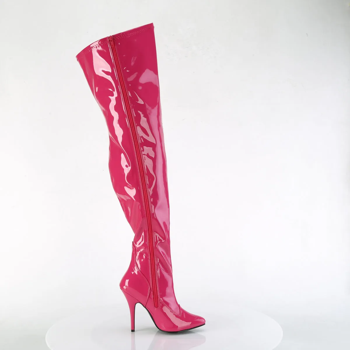 5 Inch Heel SEDUCE-3000WC Hot Pink Stretch Patent