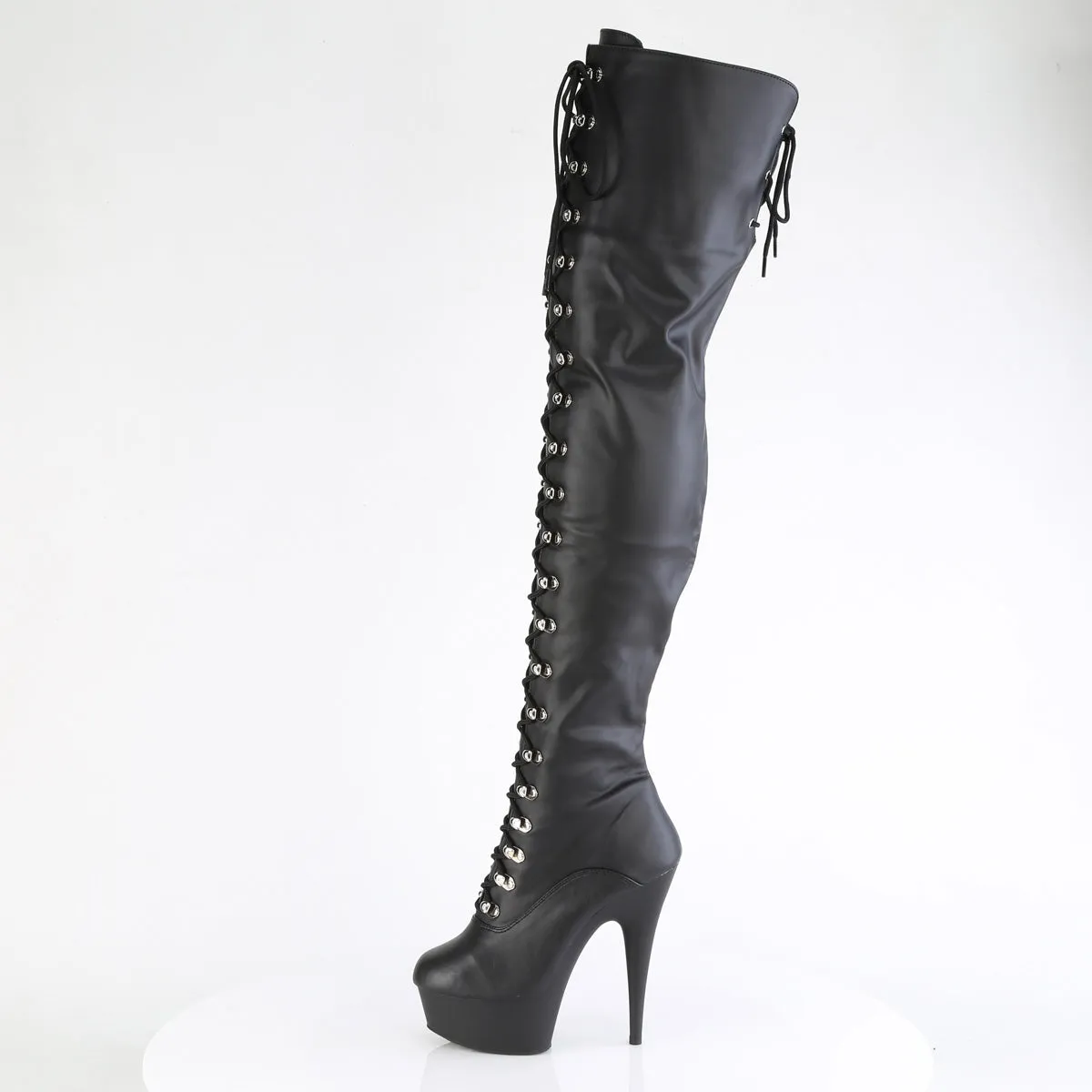 6 Inch Heel DELIGHT-3022 Black Pu