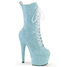 7 Inch Heel ADORE-1040GR Baby Blue Glitter