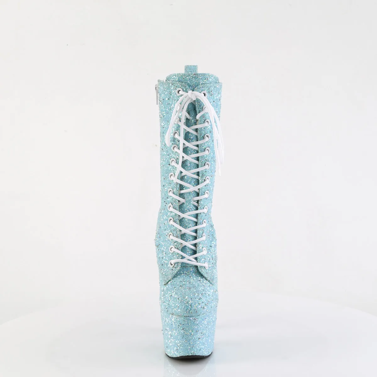 7 Inch Heel ADORE-1040GR Baby Blue Glitter