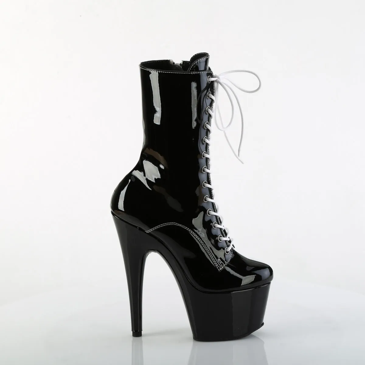 7 Inch Heel ADORE-1040TT Black White Patent