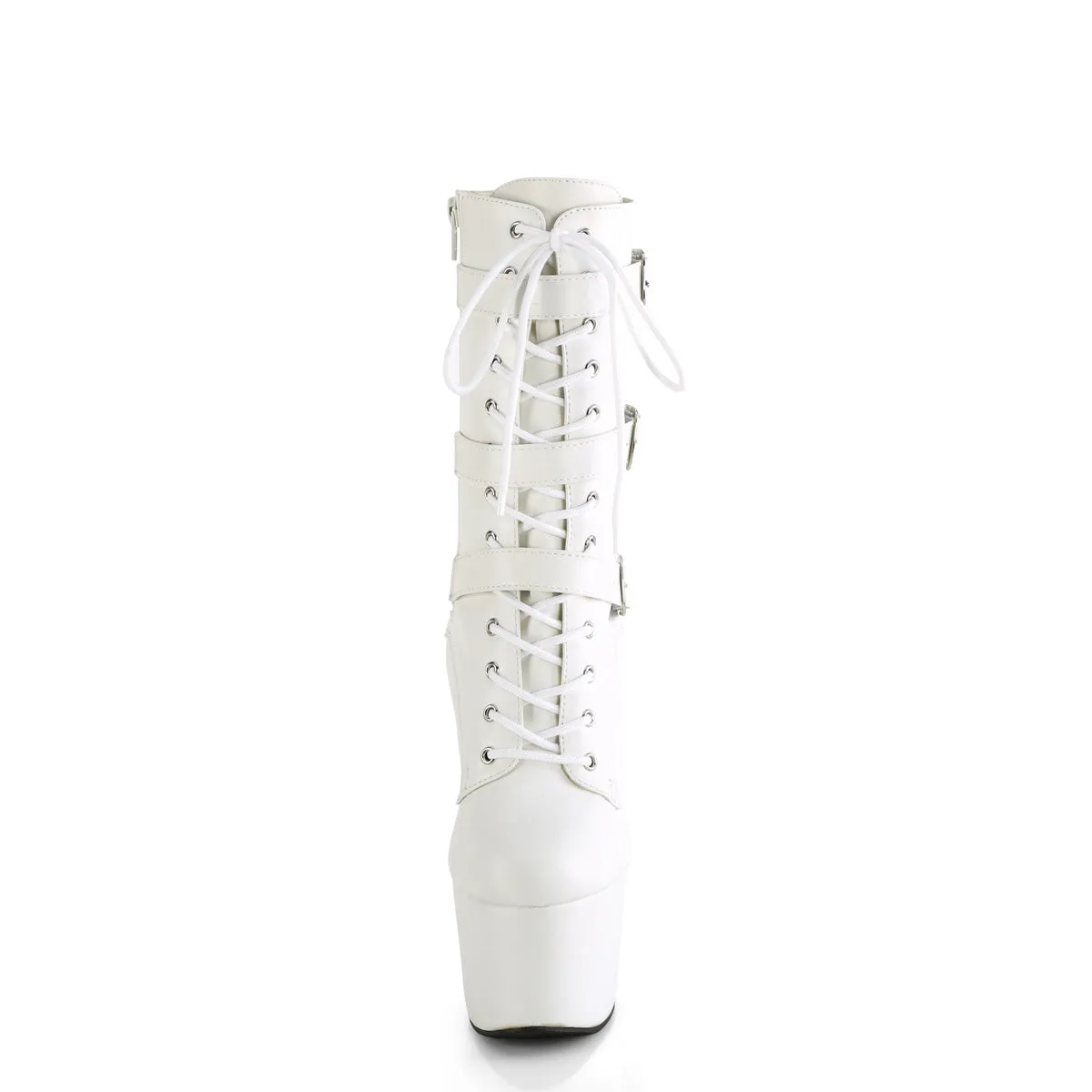 7 Inch Heel ADORE-1043 White Pu