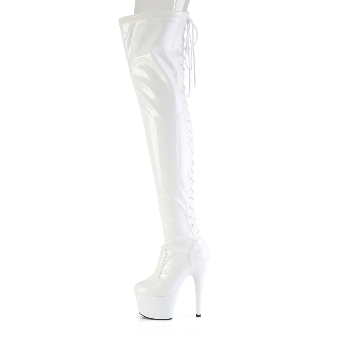 7 Inch Heel ADORE-3850 White Patent