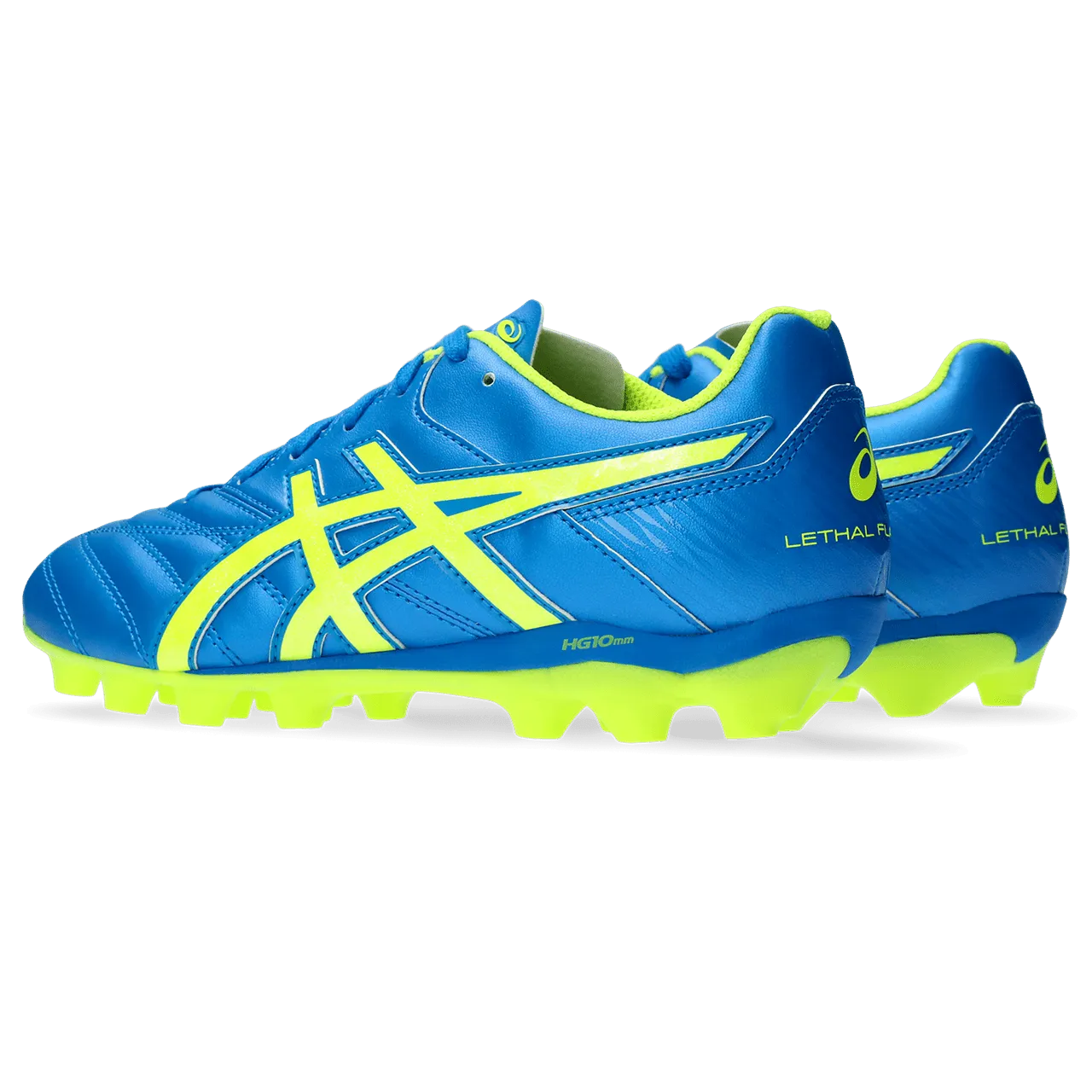 Asics Lethal Flash IT 2 GS Junior Football Boot ELECTRIC BLUE/YELLOW