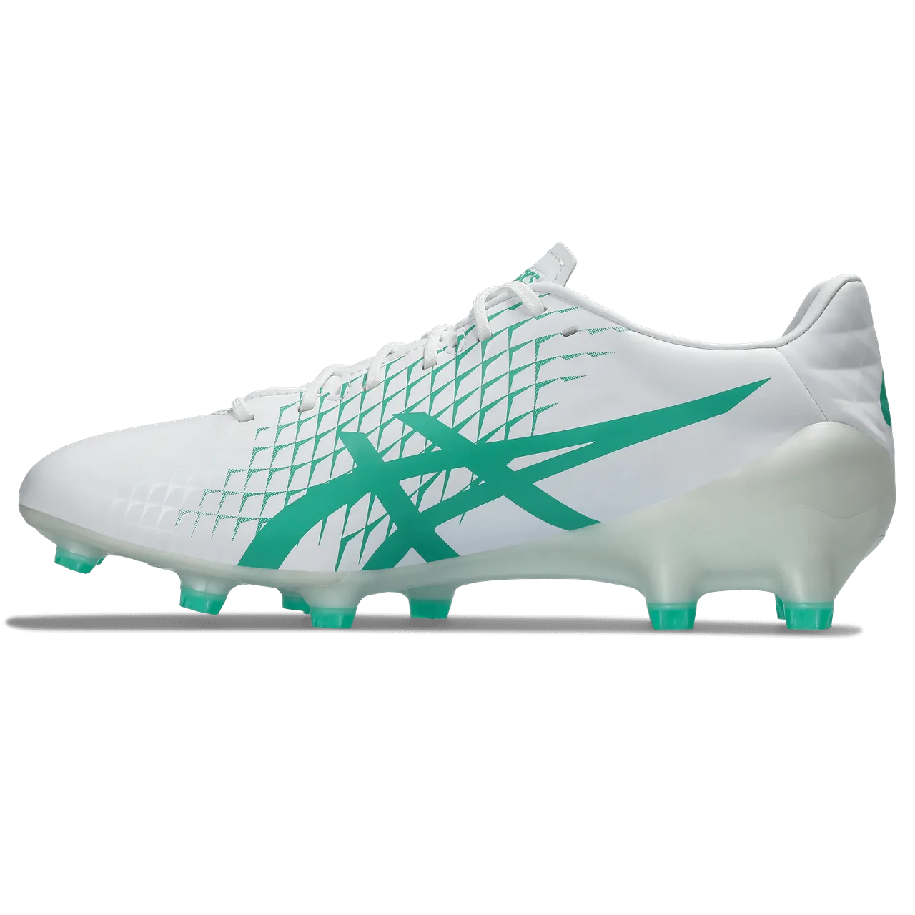 Asics Menace 4 FG Senior Football Boot WHT/AURORA GREEN