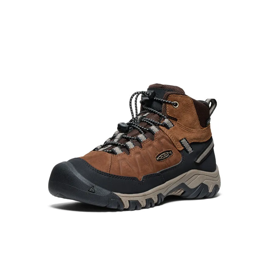 Big Kids' Targhee IV Waterproof Hiking Boot  |  Bison/Brindle