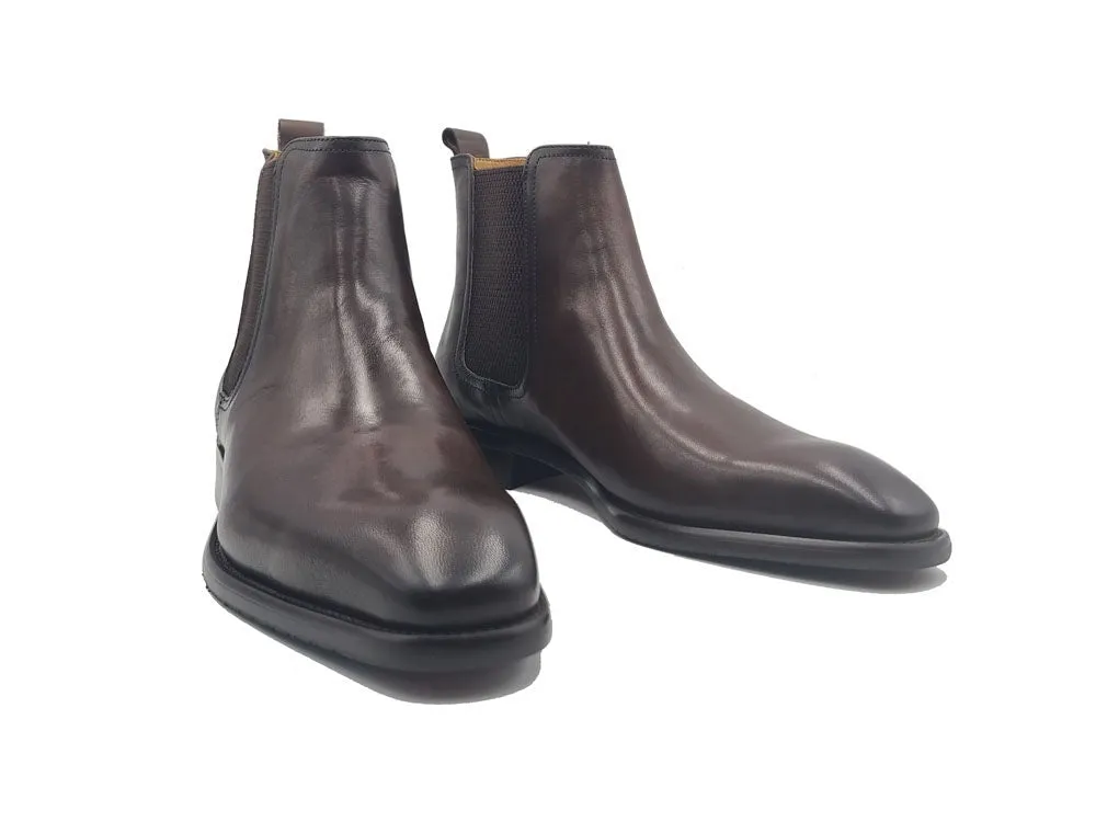 Calfskin Leather Chelsea Boot