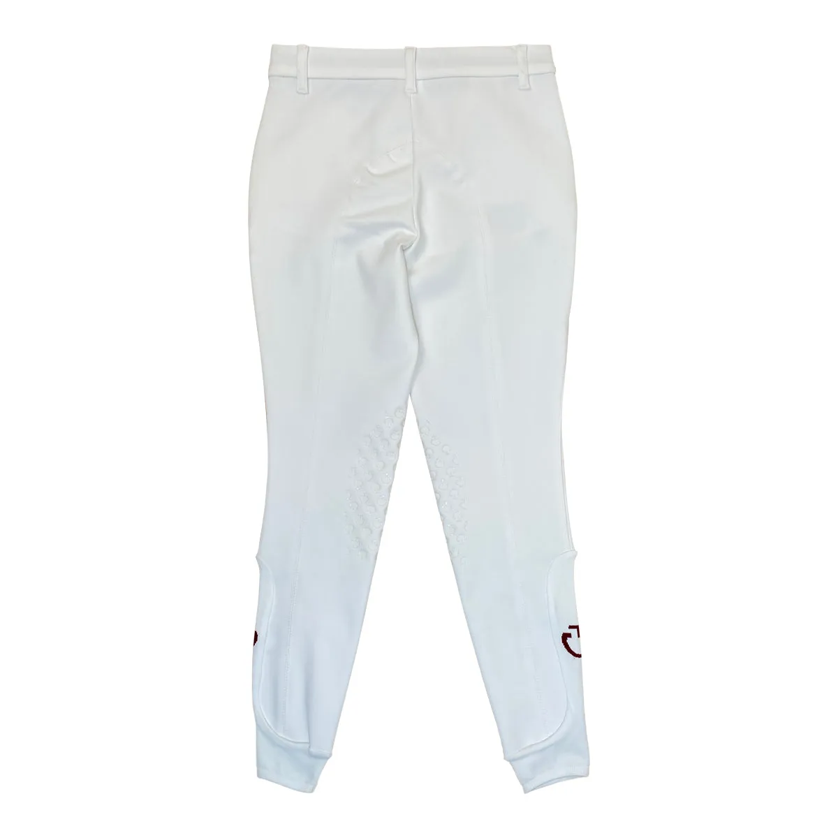 Cavalleria Toscana Girl's Knee Grip Breeches in White - Children's 12