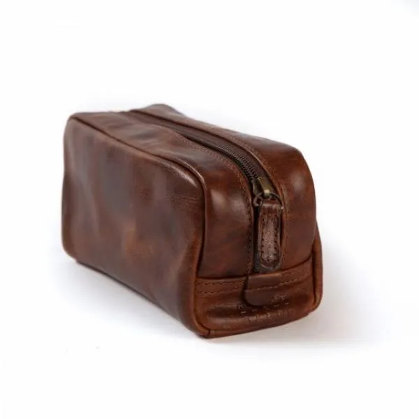 GEORGE MINI DOPP KIT TITAN MILLED