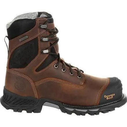 Georgia Men's Rumbler 8" Comp Toe WP Work Boot - Brown - GB00285