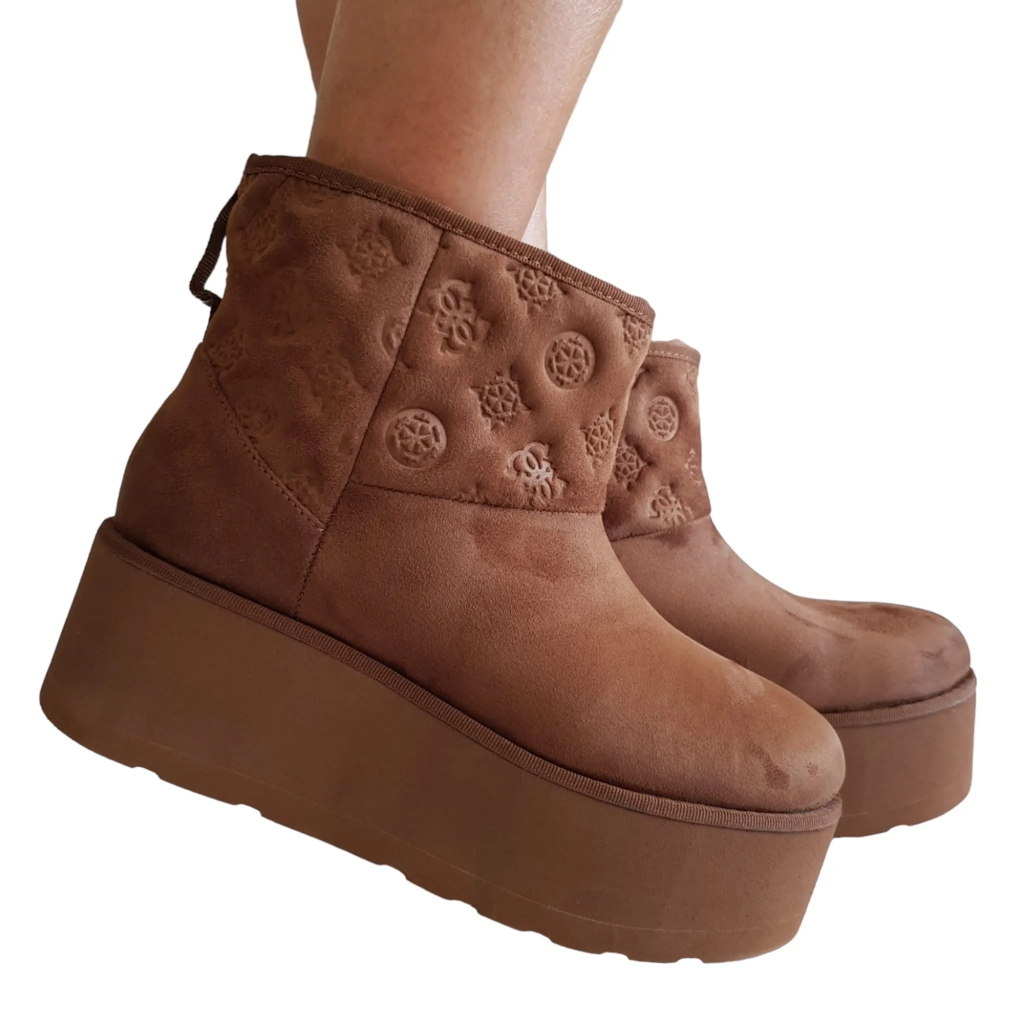 Guess stivaletto Donna Moon Boot  Cognac Rif.G703