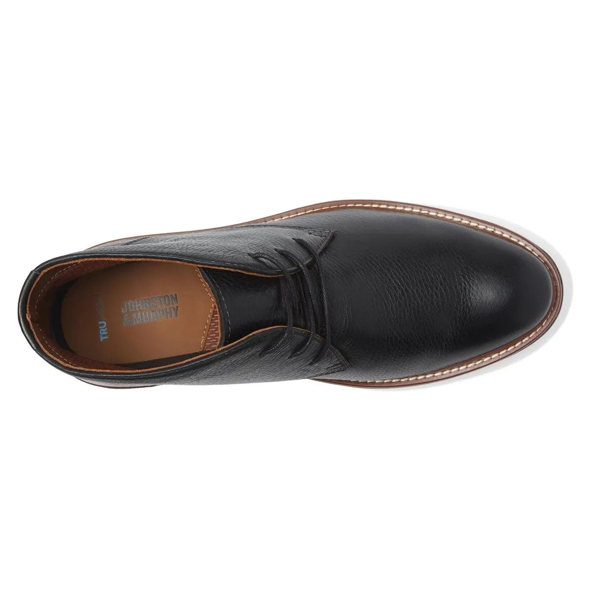 Johnston & Murphy Men's Upton Chukka Black Leather