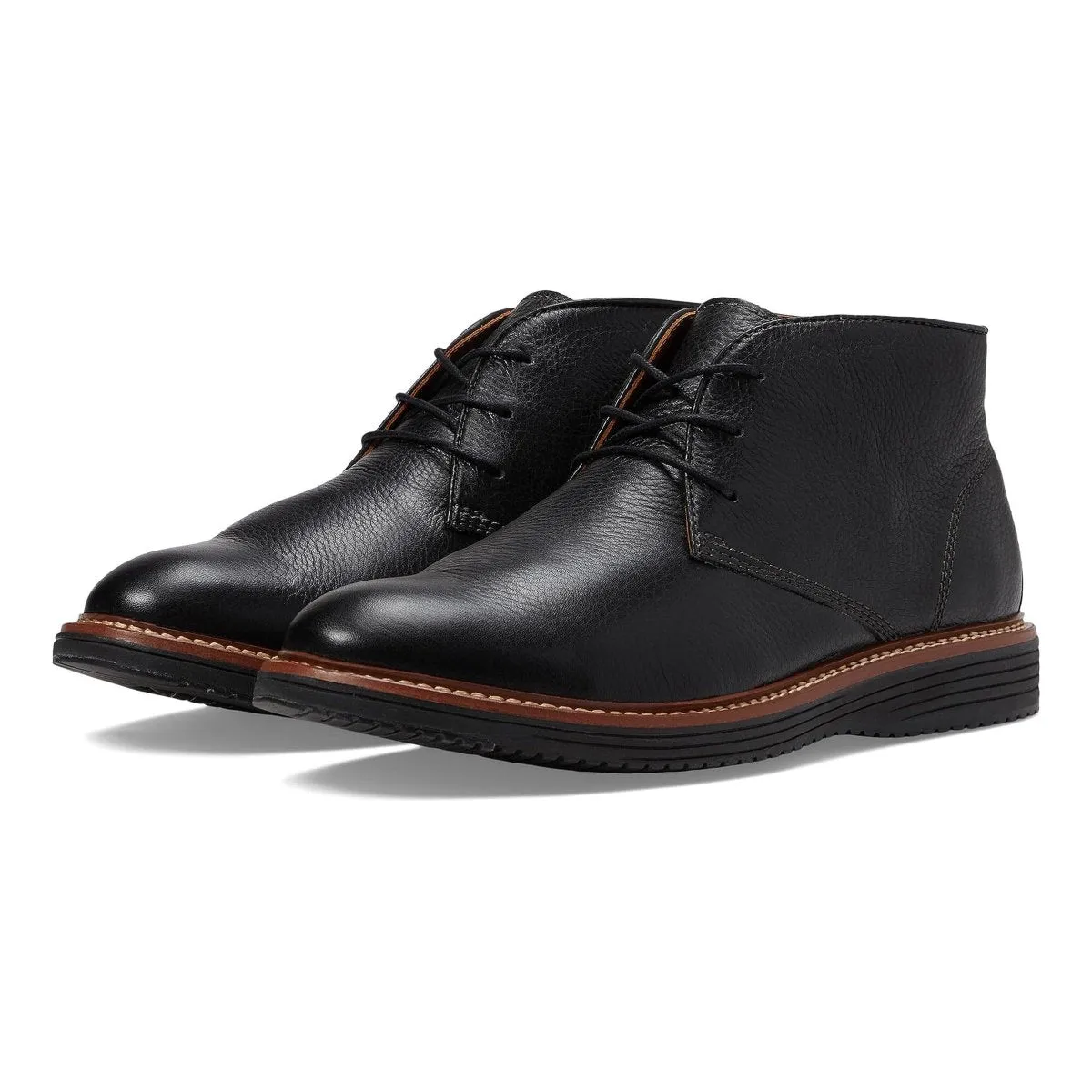 Johnston & Murphy Men's Upton Chukka Black Leather