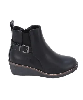 Ladies Savoy Crepe Ankle Boot