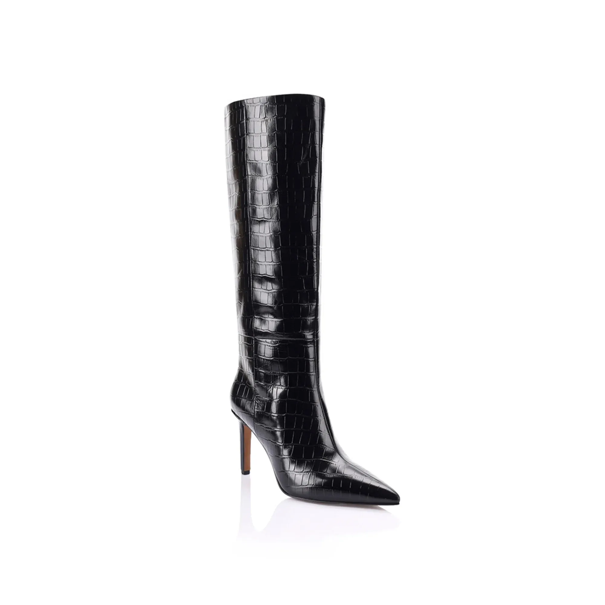 Lana Wilkinson Huw Boot - Black Croc