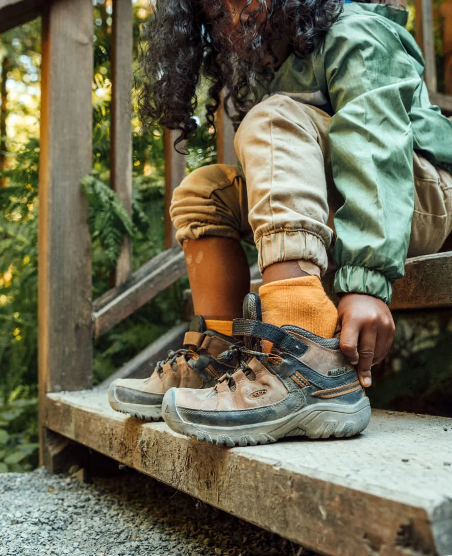 Little Kids' Targhee Waterproof Boot  |  Dark Earth/Golden Brown