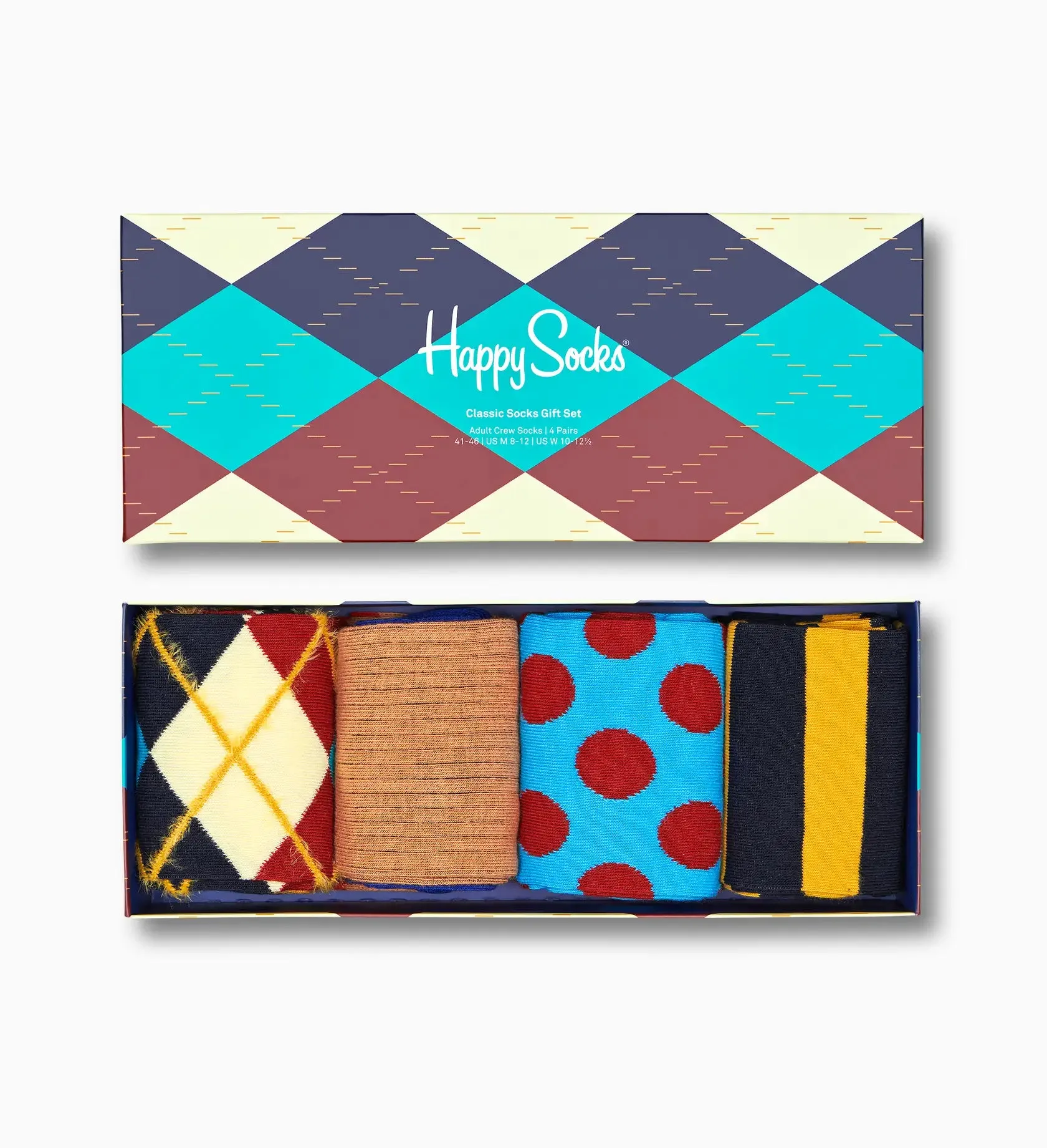 Men's Happy Socks | Classic Socks 4-pack Gift Set