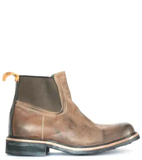 No.0007 INTERCHANGE work chelsea boot Moka