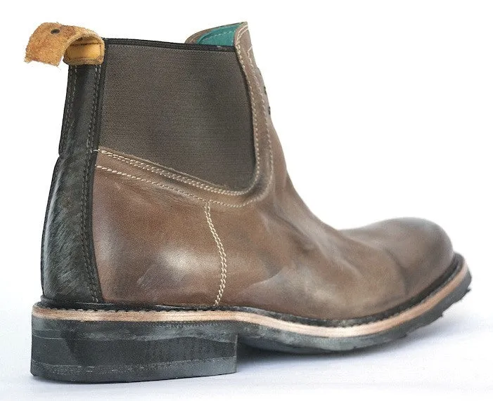 No.0007 INTERCHANGE work chelsea boot Moka