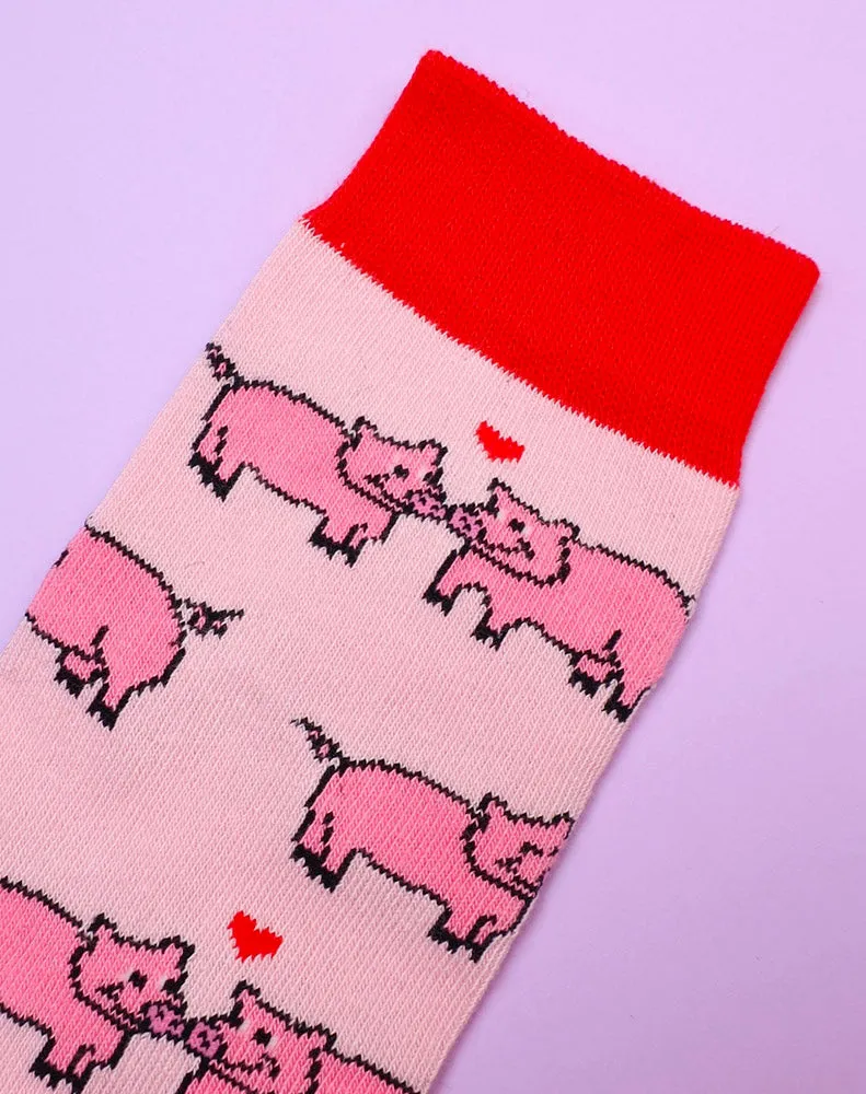 PIG IN LOVE SOCKS