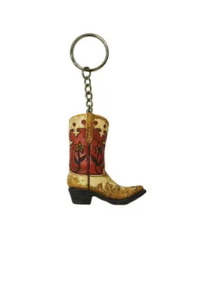 Pure Western Keychain Boot Flower