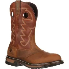 Rocky Men's Original Ride Branson Saddle Roper Waterproof Western Boot