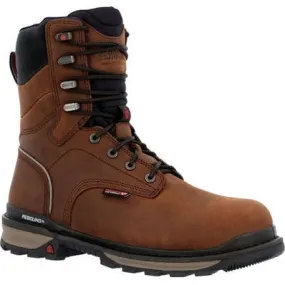 Rocky Men's Rams Horn 8" WP Comp Toe Work Boot Brown RKK0394