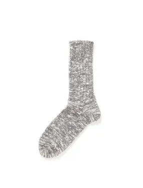 RoToTo Slub Crew Socks Mid Grey