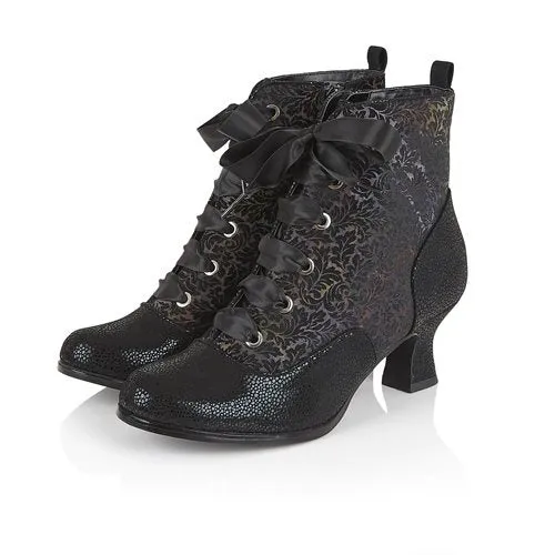 Ruby Shoo Beth Vintage Black Ankle Boot