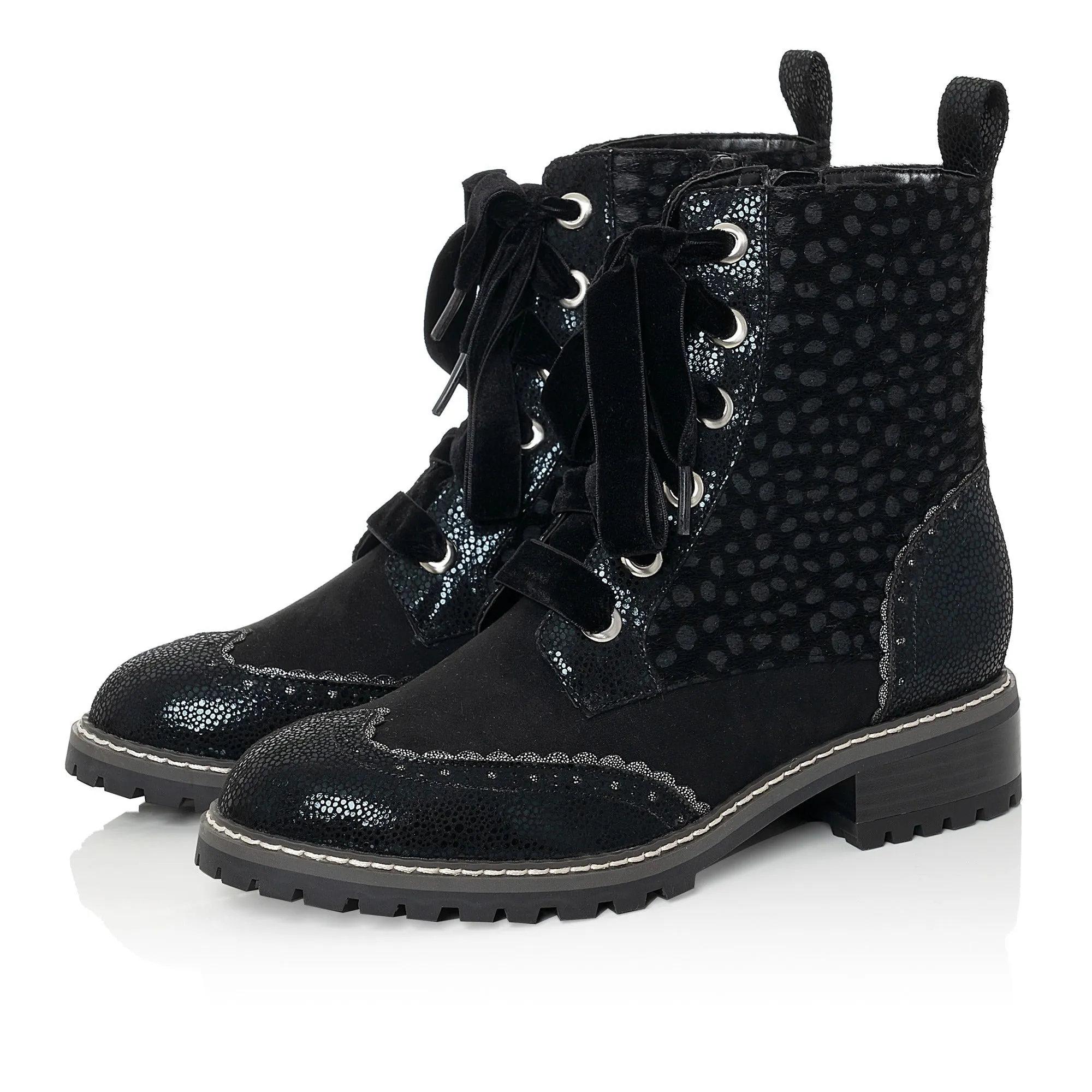 Ruby Shoo Sante Vintage Black Ankle Boot