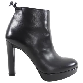 Stuart Weitzman Black Leather 110mm Ankle boot - Euro 37