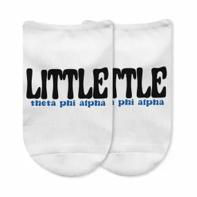 Theta Phi Alpha No Show Socks for Bigs and Littles