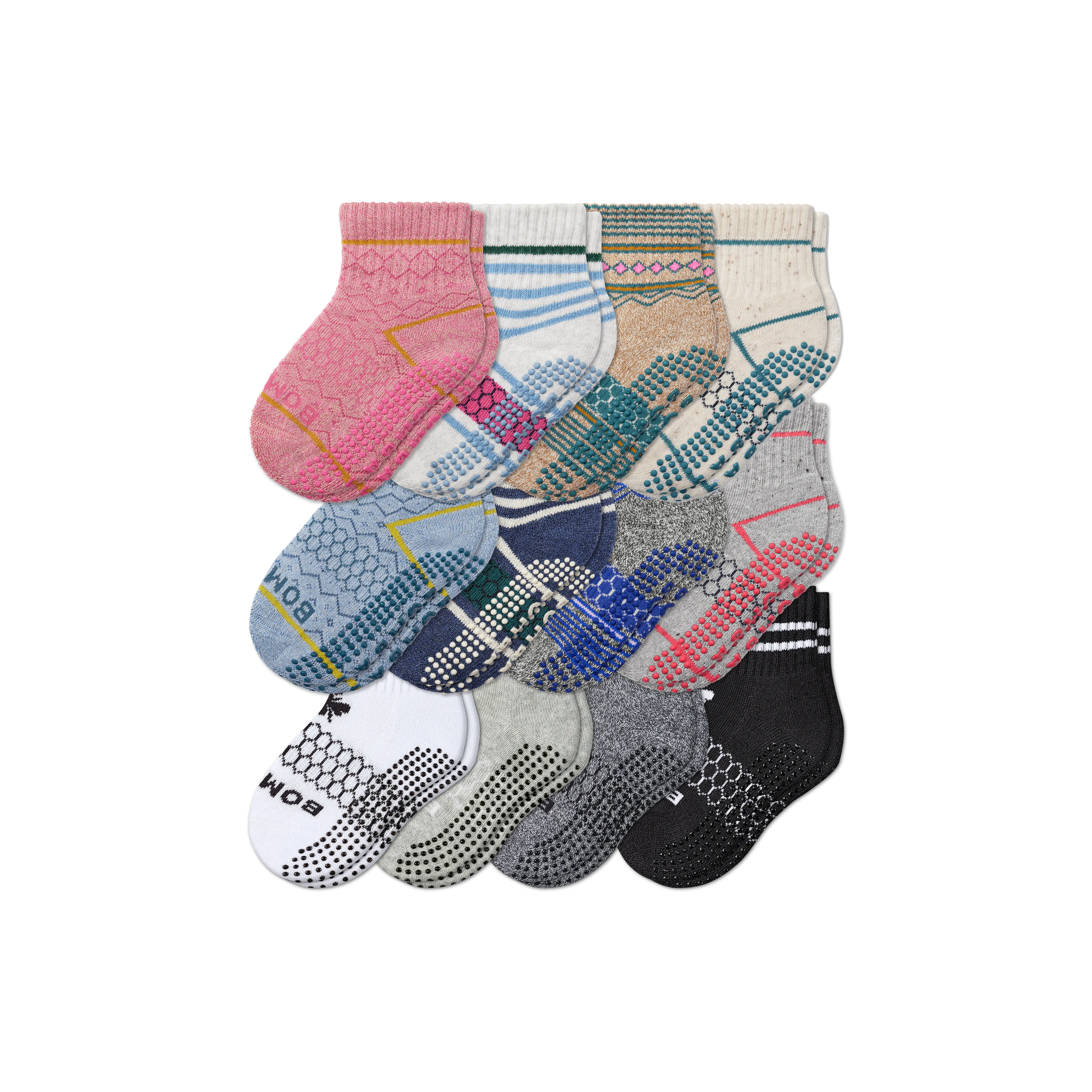 Toddler Gripper Calf Sock 12-Pack