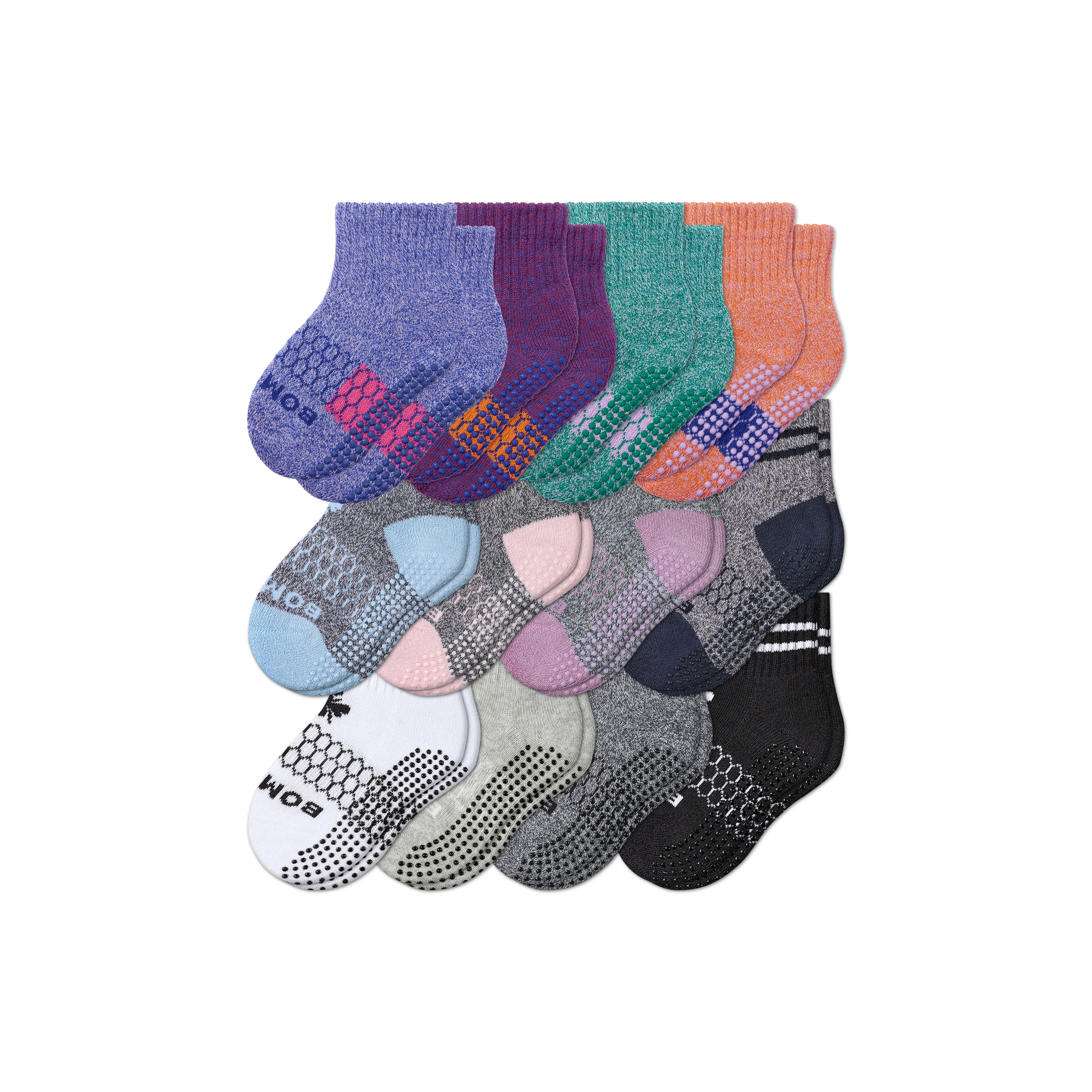 Toddler Gripper Calf Sock 12-Pack