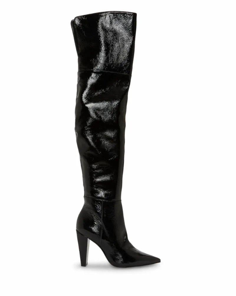 Vince Camuto Black Minnada Leather Ankle Boots